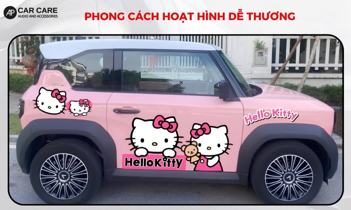 VF3 màu hồng độ hoạt hình đáng yêu đẹp