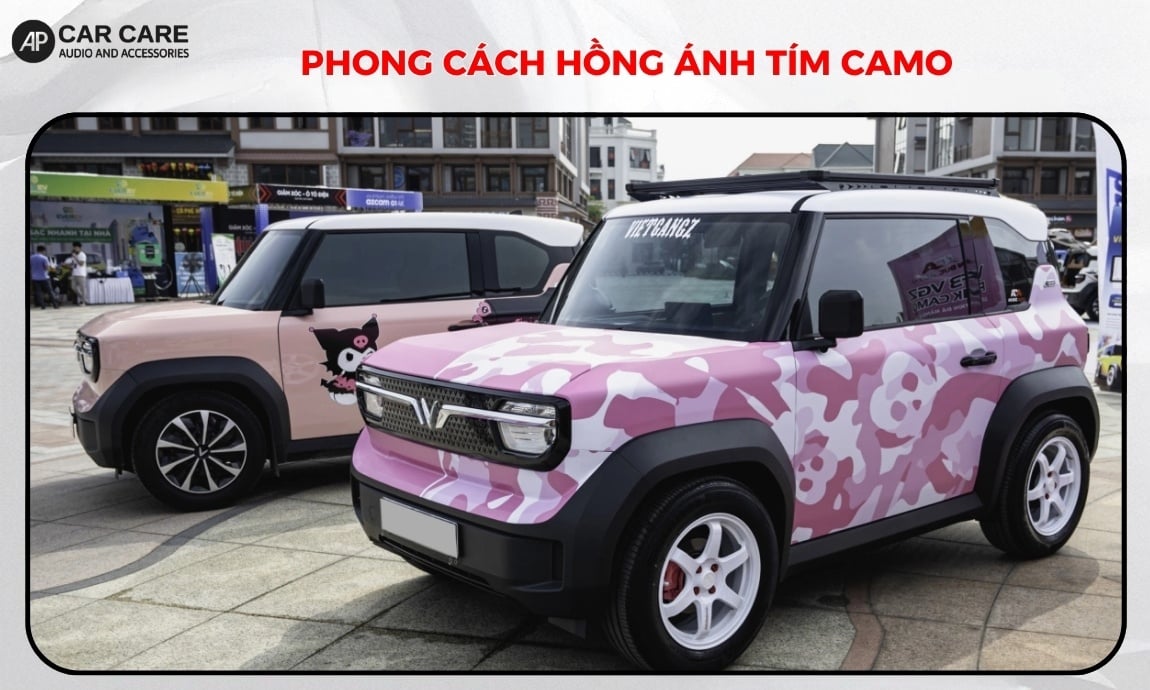 VF3 màu hồng độ phong cách hồng ánh tím Camo