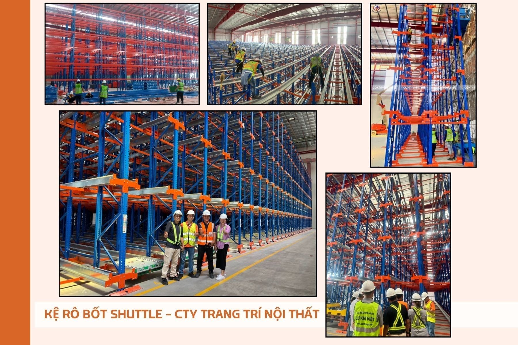 Kệ radio shuttle kho trang trí nội thất