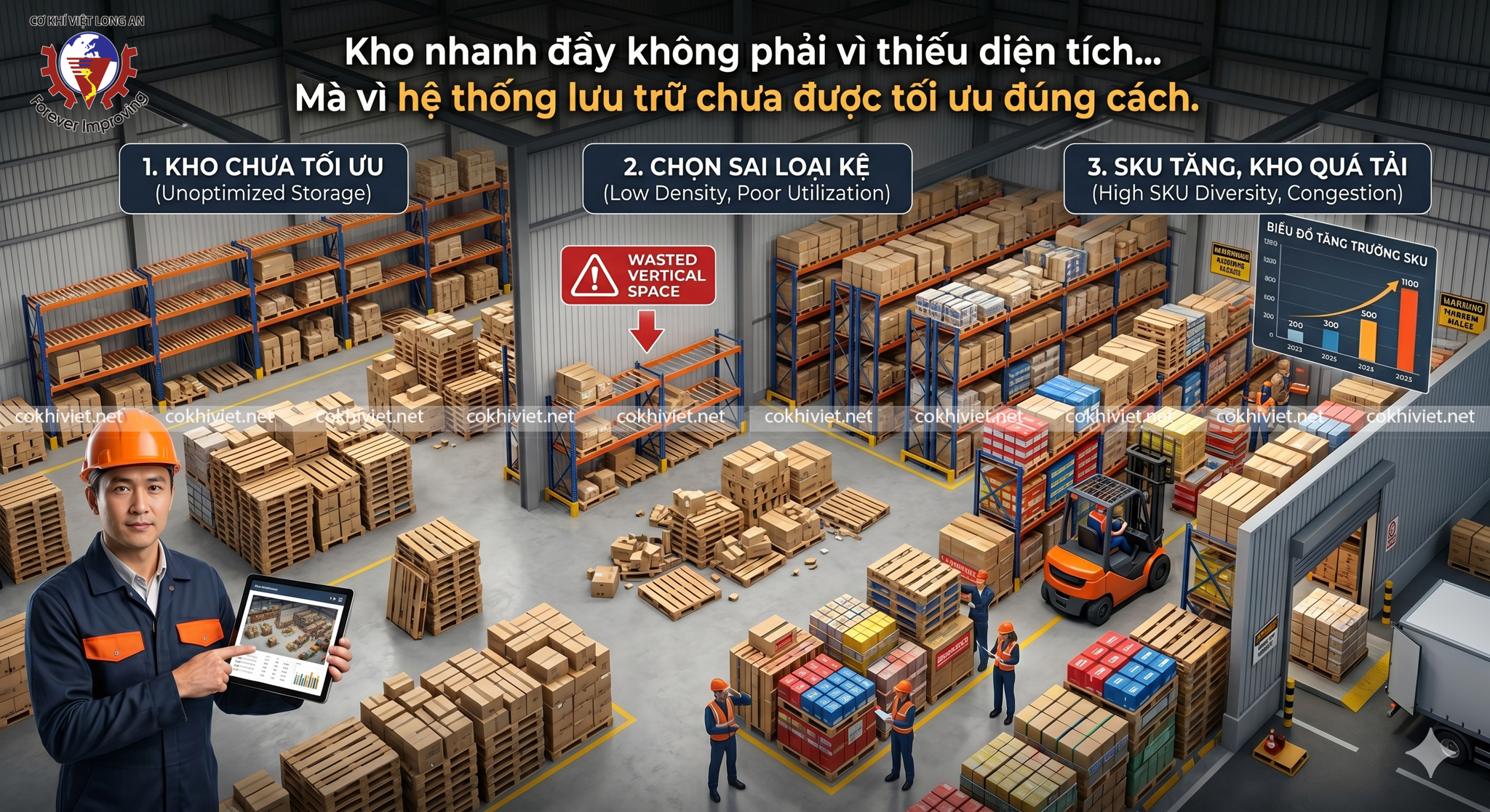 giải pháp tăng sức chứa kho