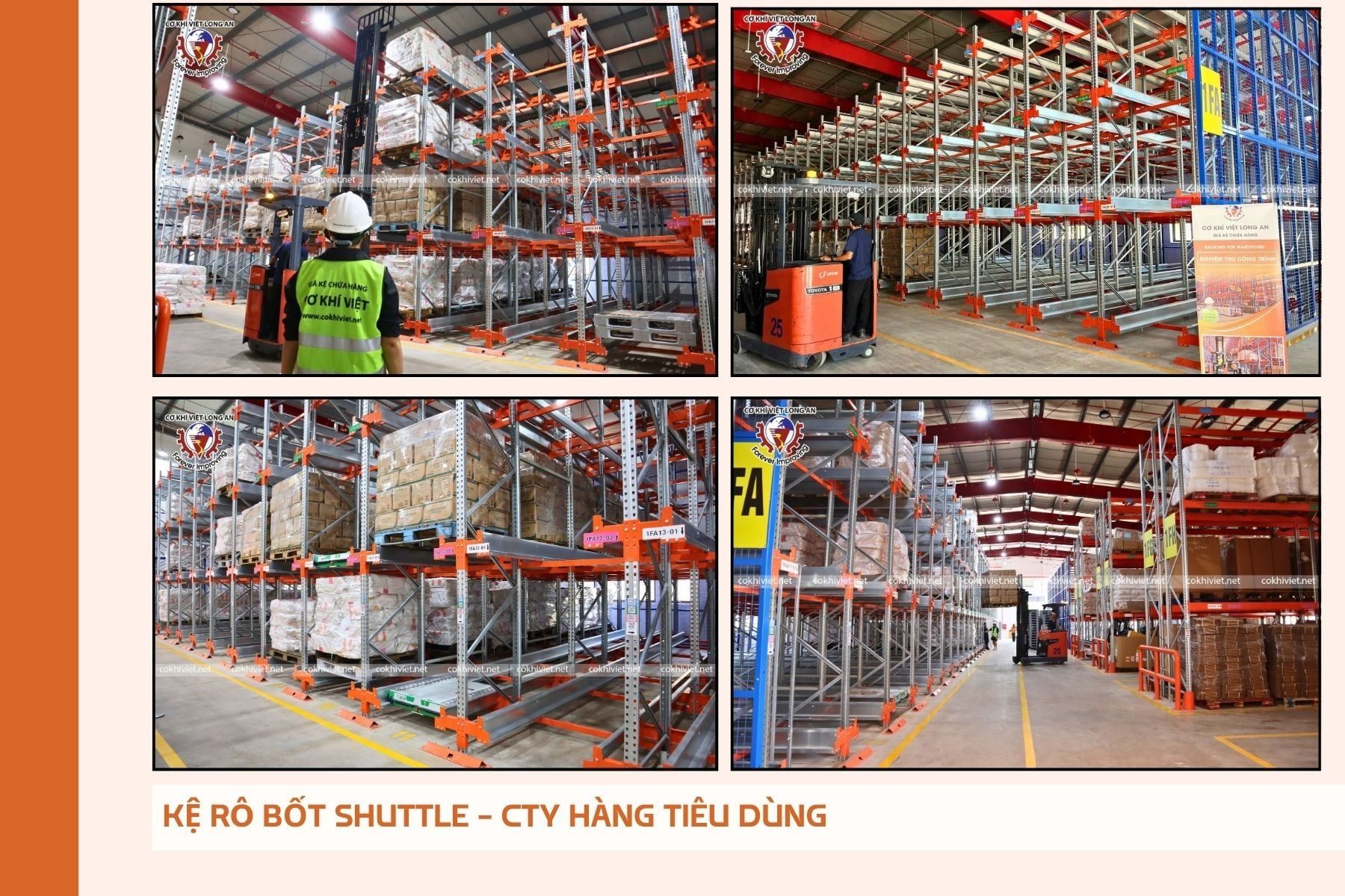 Kệ radio shuttle hàng tiêu dùng