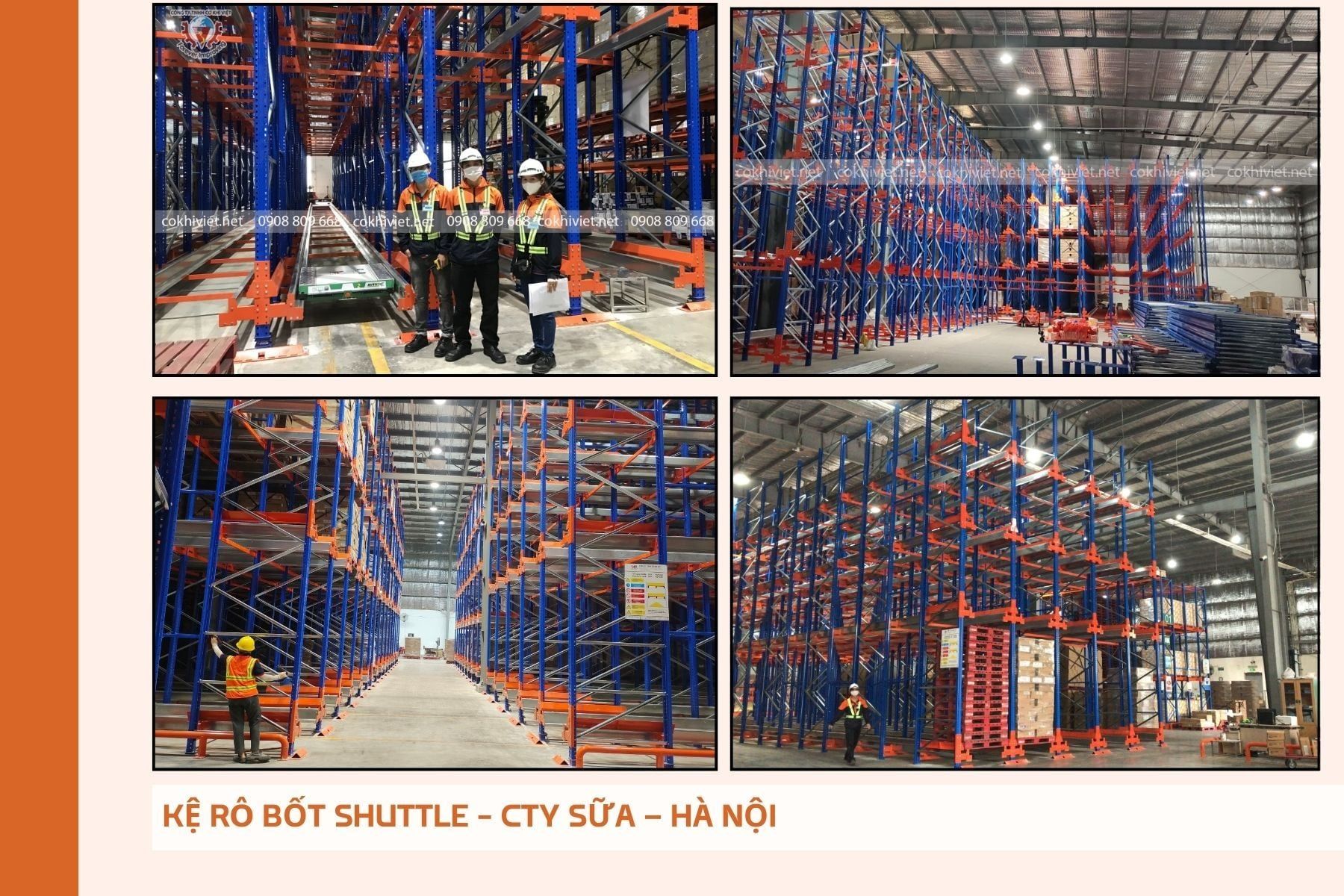 Kệ tự động kho sữa