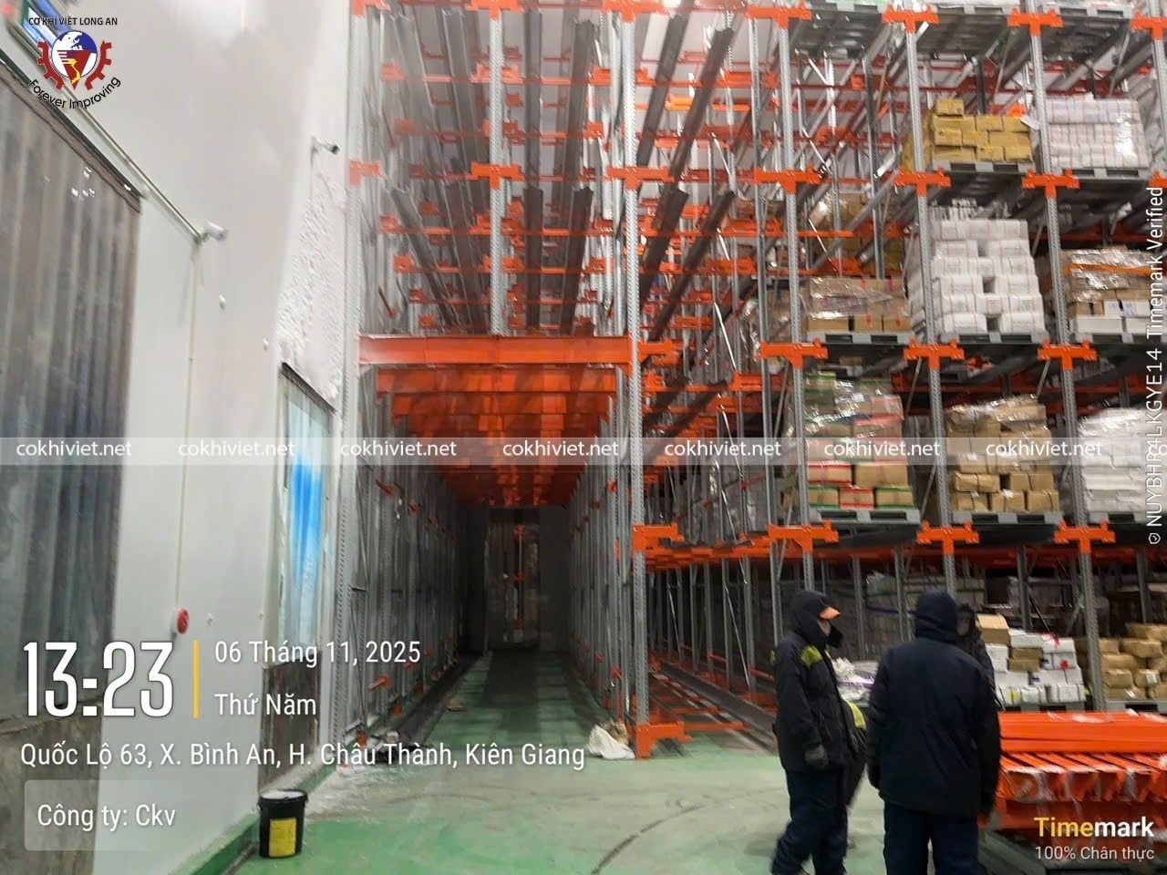 Kệ tự động kho lạnh thủy sản miền Tây