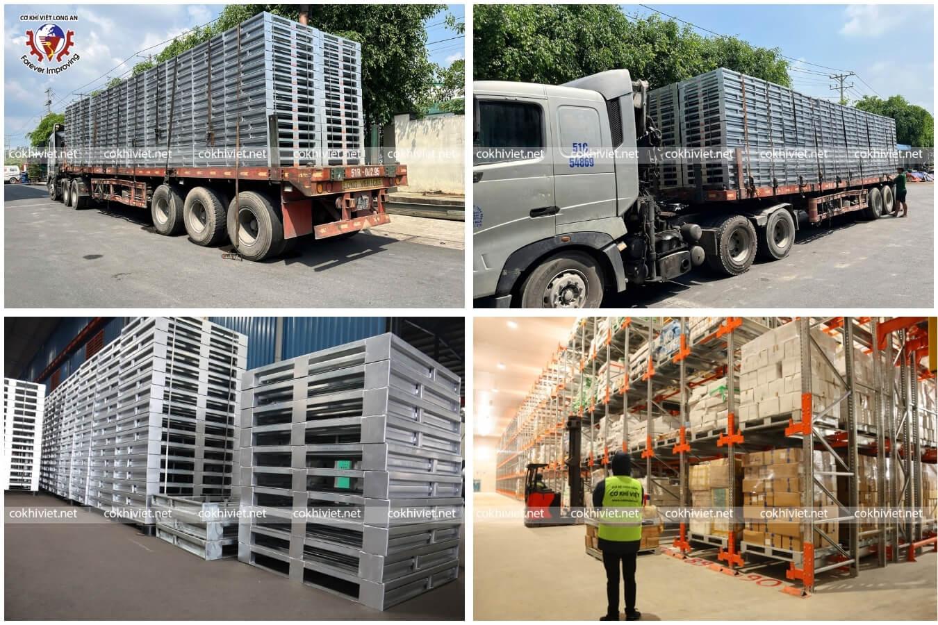 pallet sắt kho lạnh