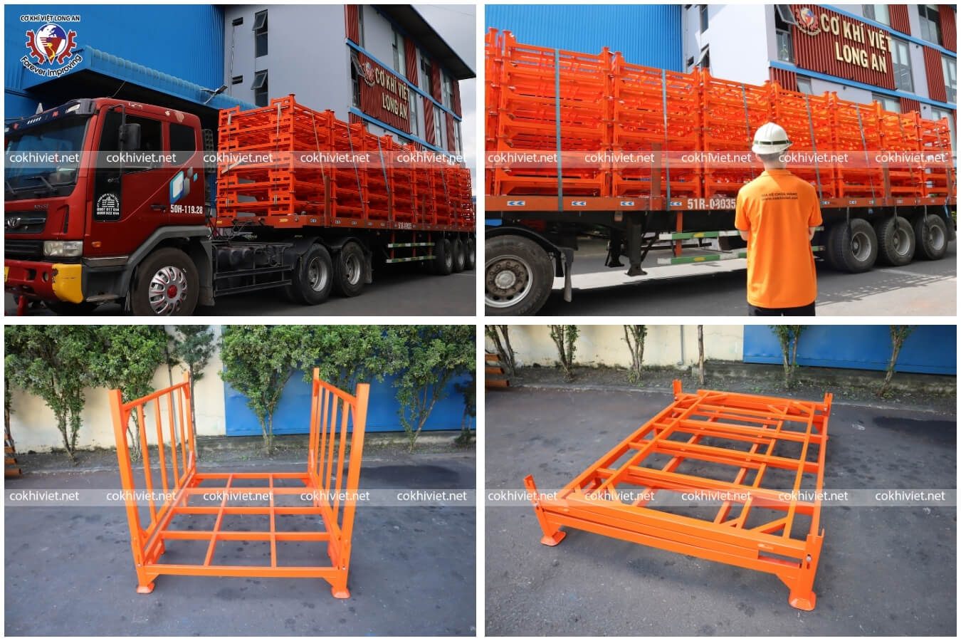 pallet sắt may mặc