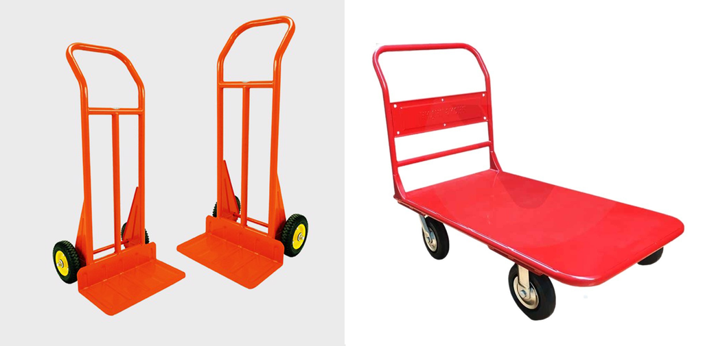 Xe đẩy hàng 2 bánh 4 bánh bằng sắt