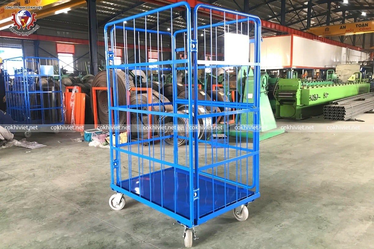 Xe đẩy hàng công nghiệp khung sắt