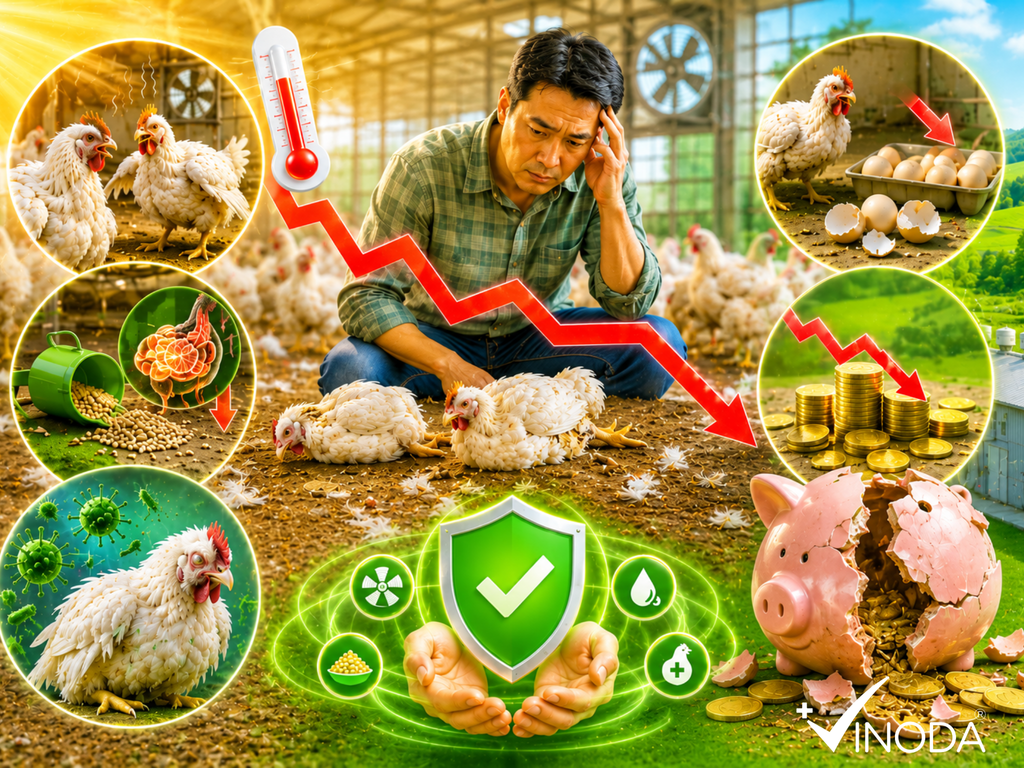 Hậu quả kinh tế khôn lường nếu để stress nhiệt ở gia cầm kéo dài