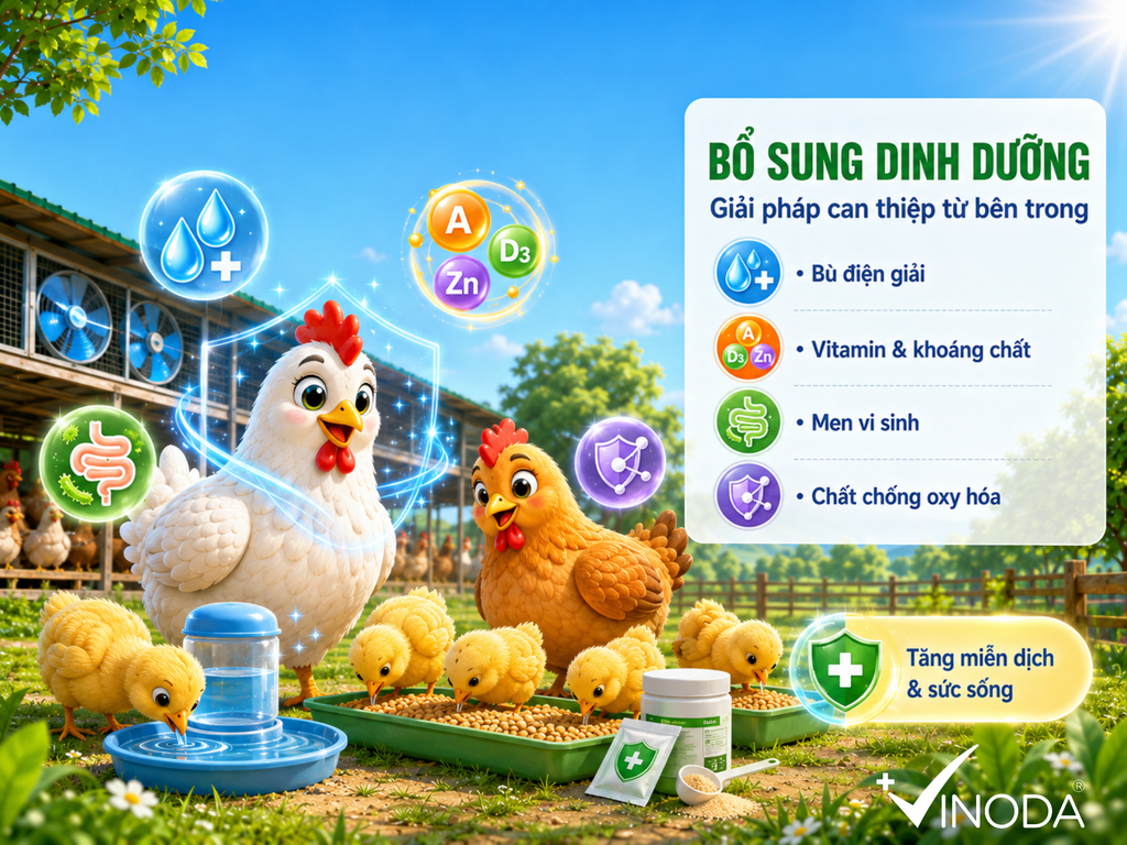 Giảm stress nhiệt nhờ bổ sung dinh dưỡng: Giải pháp can thiệp từ bên trong