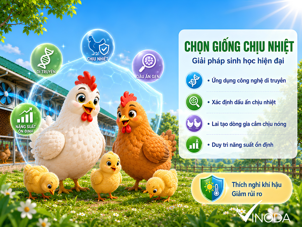 Giảm stress nhiệt nhờ chọn giống chịu nhiệt: Giải pháp sinh học hiện đại