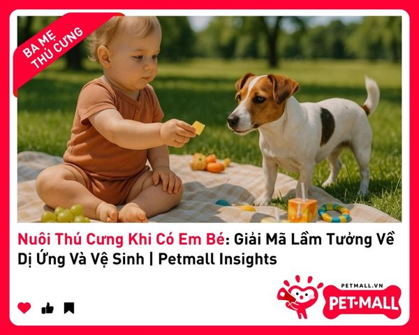 Nuôi Thú Cưng Khi Có Em Bé: Giải Mã Lầm Tưởng Về Dị Ứng Và Vệ Sinh | Petmall Insights 2