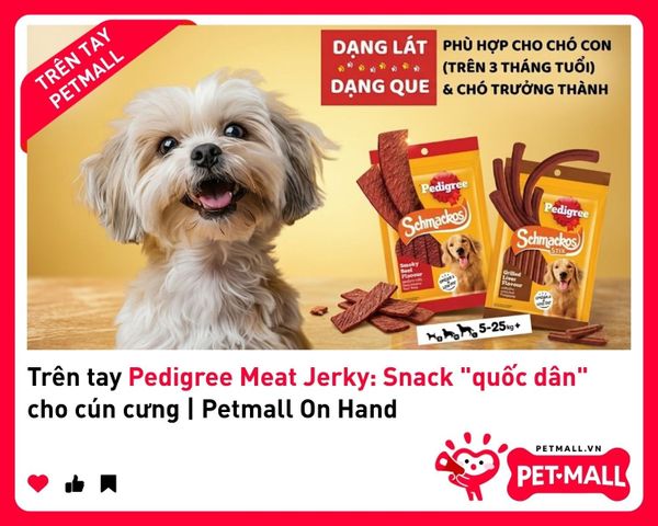Trên tay Pedigree Meat Jerky: Snack 