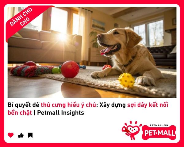 Bí quyết để thú cưng hiểu ý chủ: Xây dựng sợi dây kết nối bền chặt | Petmall Insights 3