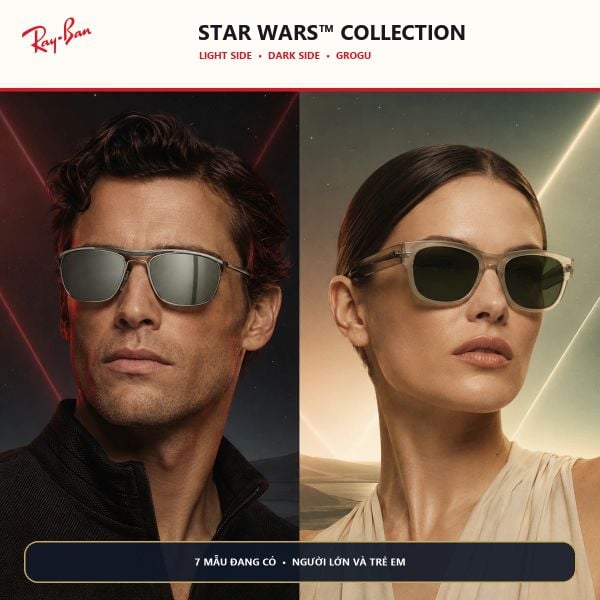 Rayban Star Wars: Light Side, Dark Side, Grogu và cách chọn