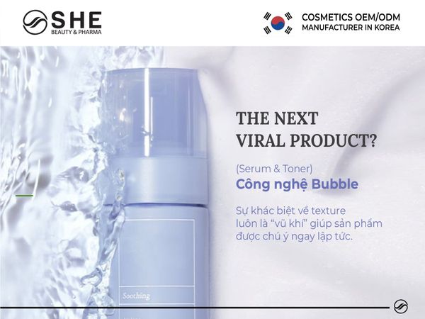 xu hướng mỹ phẩm bubble