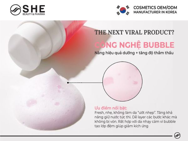 xu hướng mỹ phẩm bubble 2