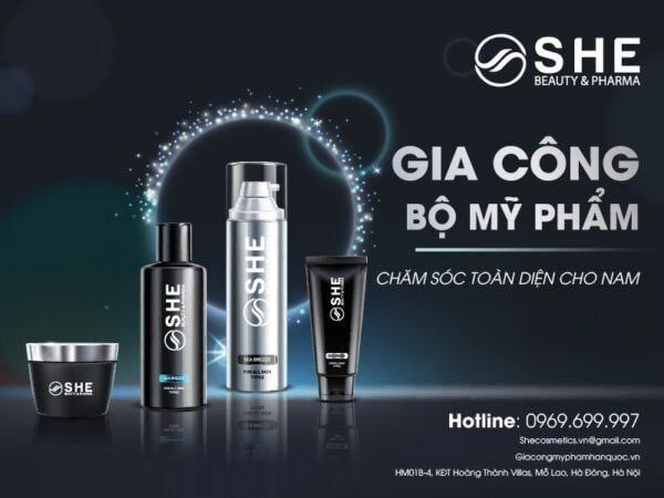 Gia công bộ mỹ phẩm cho nam giới