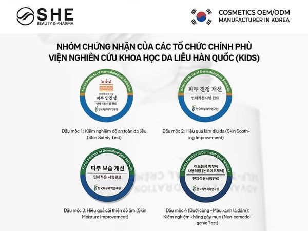 chứng nhận mỹ phẩm
