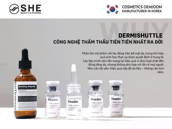 công nghệ thẩm thấu dermi shuttle