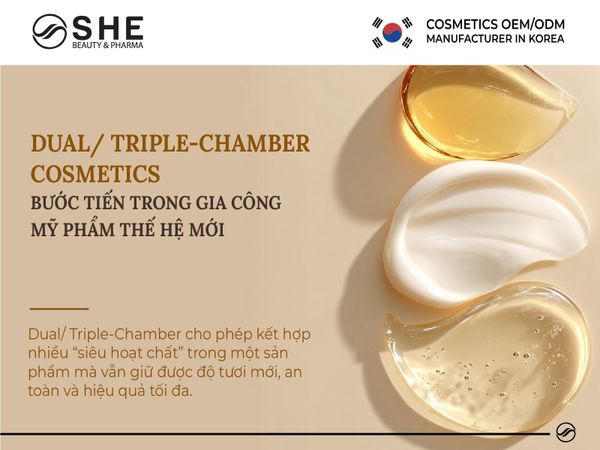 dual/ triple-chamber cosmetics