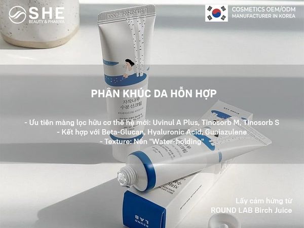gia công kem chống nắng Hàn Quốc