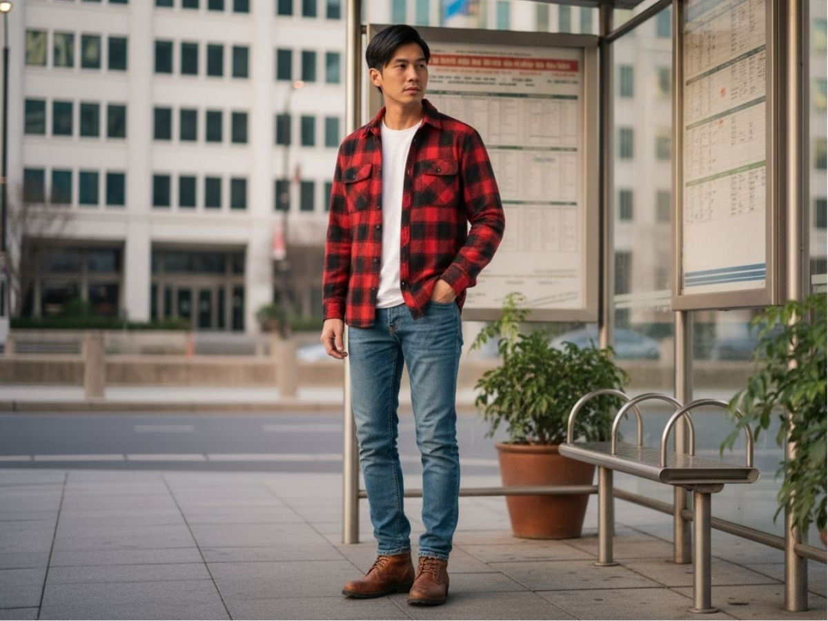 Lựa chọn chất liệu chủ đạo cho mùa thu như denim, flanel