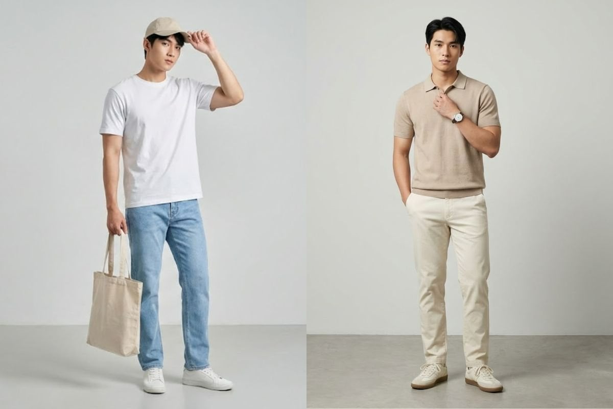 Outfit nam Hàn Quốc đi học, đi cafe, đi chơi cuối tuần
