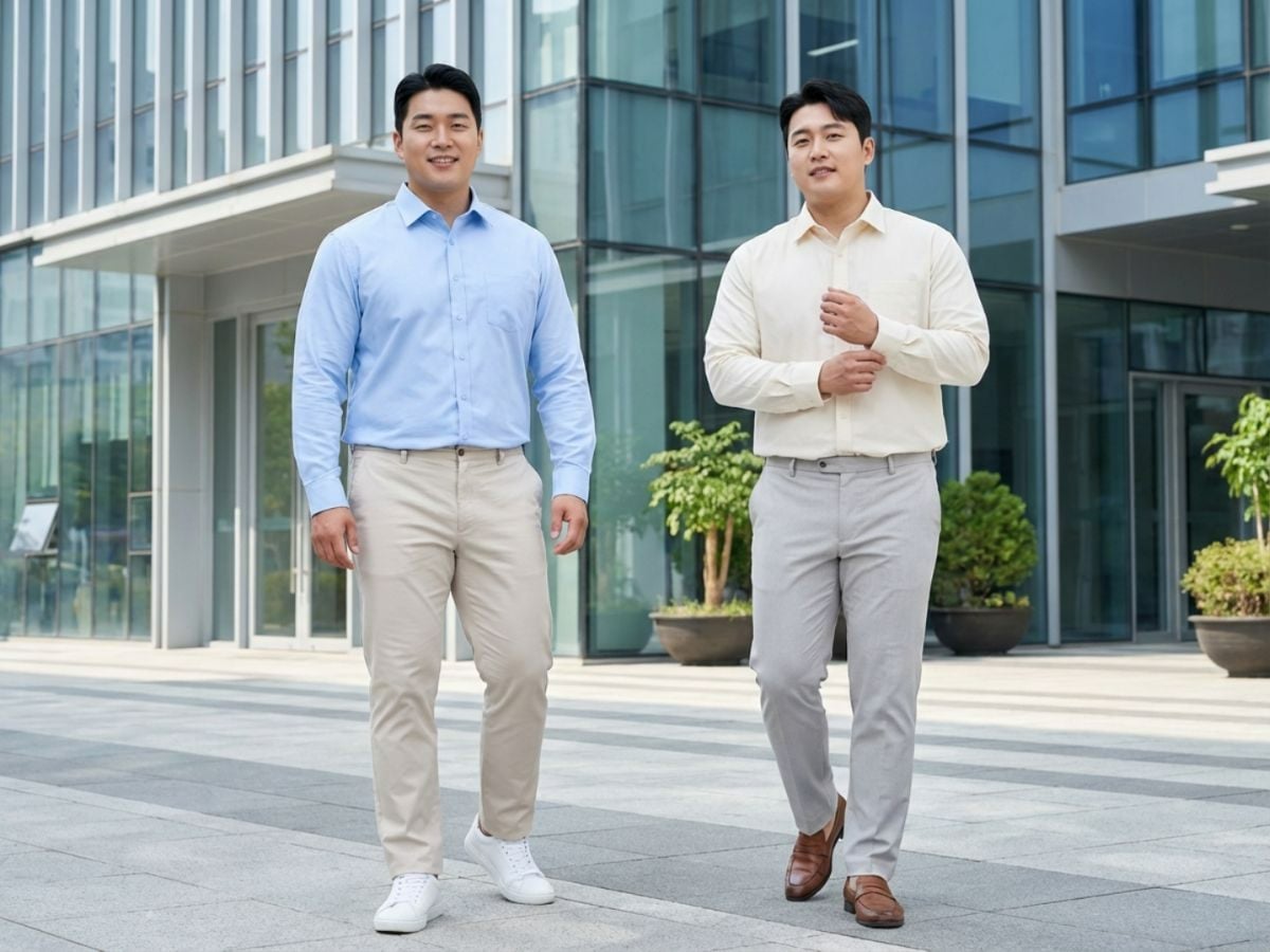 Lưu ý phần vai và rộng ngực khi chọn áo sơ mi big size