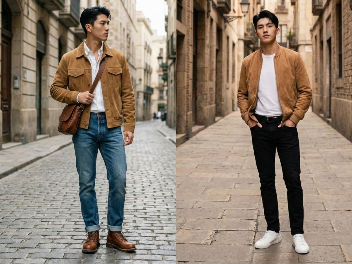 Chọn áo khoác da phù hợp phong cách, outfit mong muốn