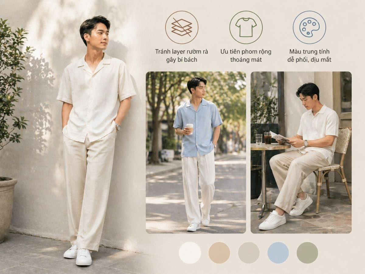 Ưu tiên outfit đơn giản phù hợp nhiều hoàn cảnh