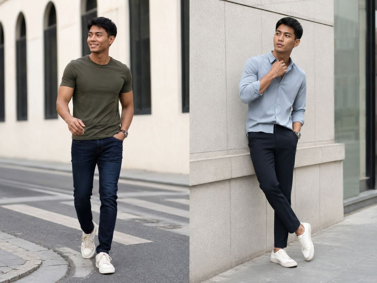 Outfit đi chơi trẻ trung cho nam da ngăm