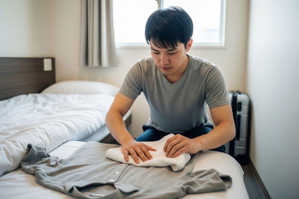 Cách làm phẳng quần áo bằng khăn ướt