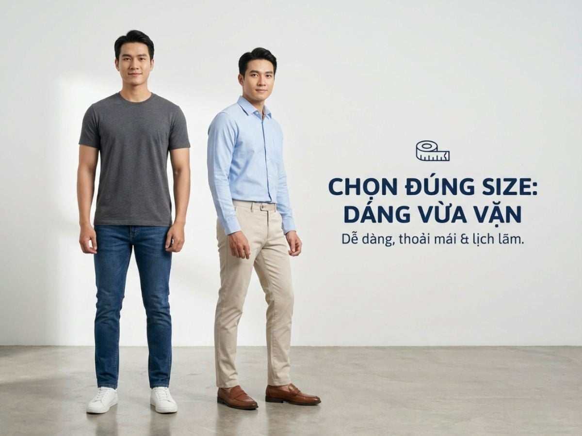 Chọn áo size M online nên xem xét thêm số đo