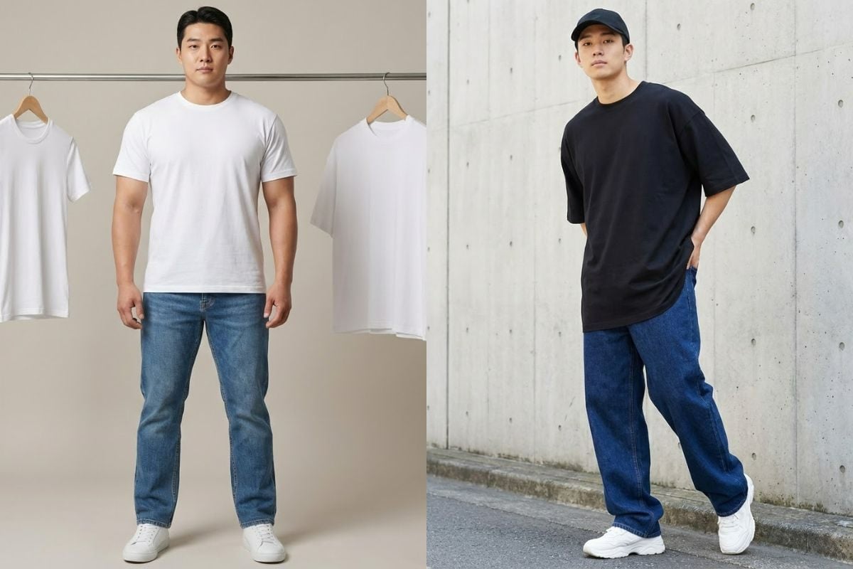 Chọn form áo thun quyết định phong cách phối đồ