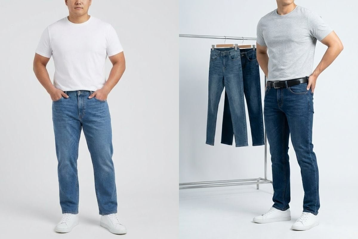 Quần jean và áo thun, combo kinh điển trong thời trang nam