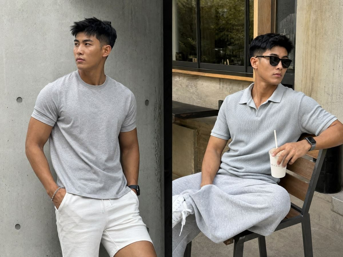 Da ngăm hợp màu xám trắng