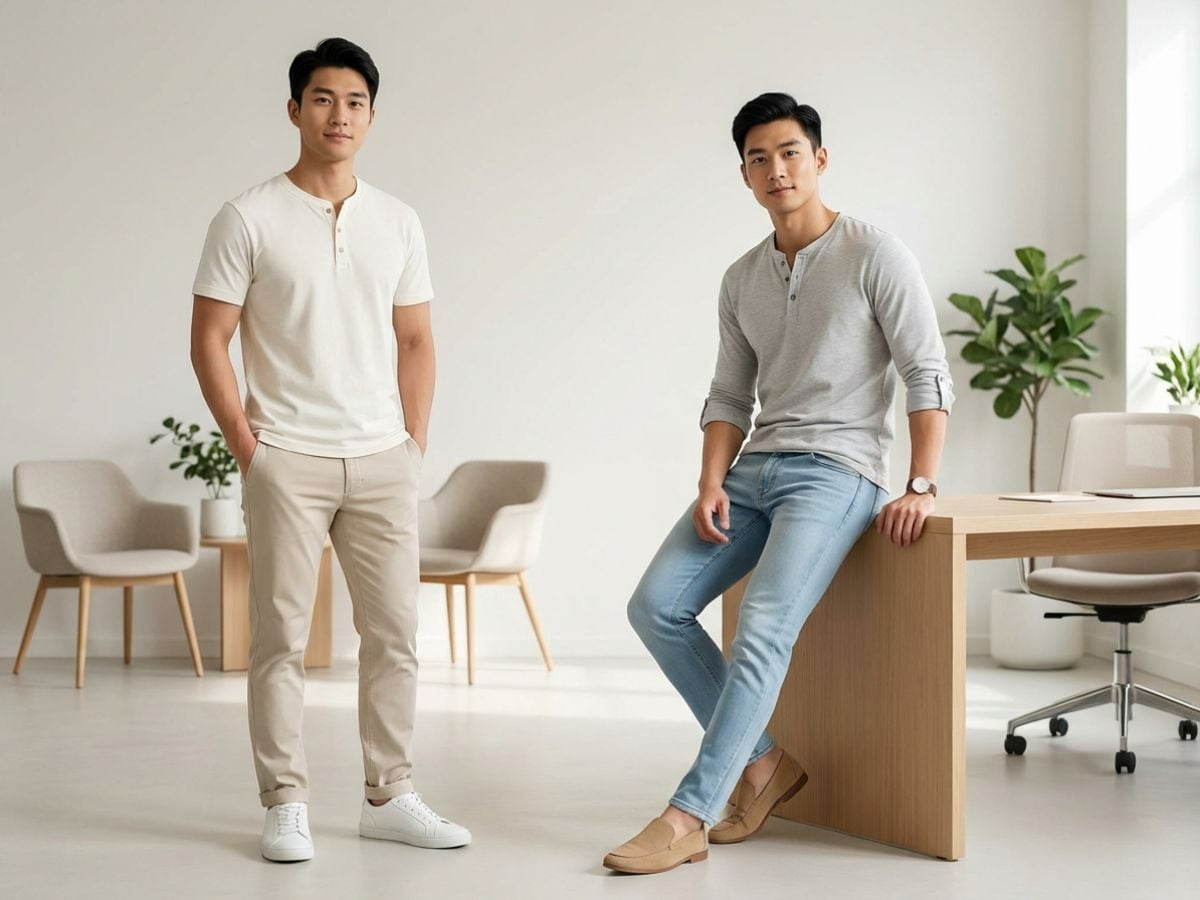 Áo thun henley nam tính, gọn gàng và chững chạc