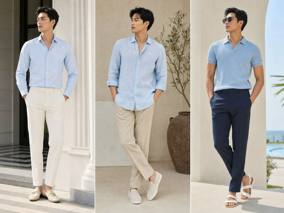 Chất liệu phù hợp giúp outfit thanh lịch hơn
