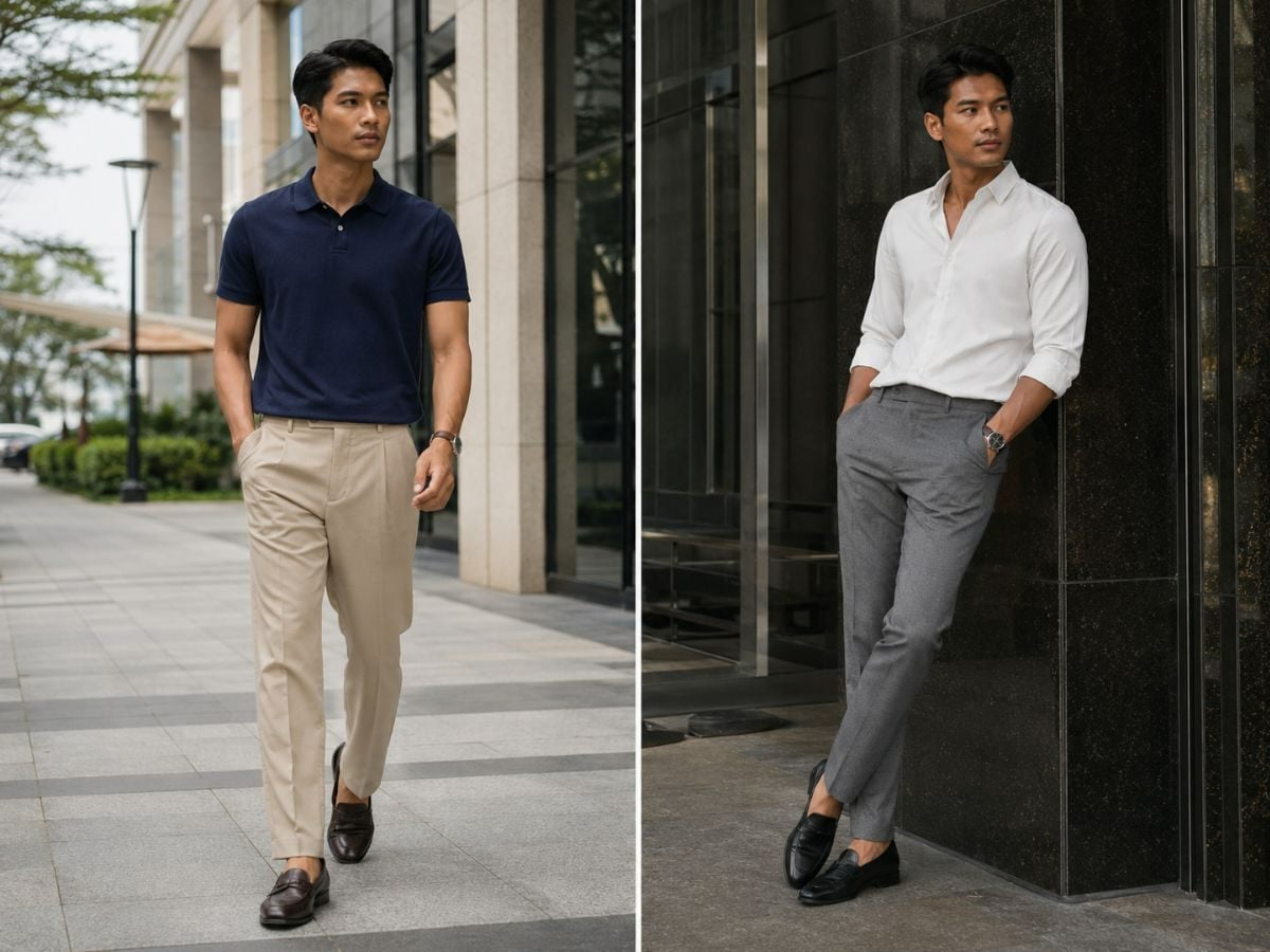 Phong cách đi làm lịch sự cho nam da ngăm