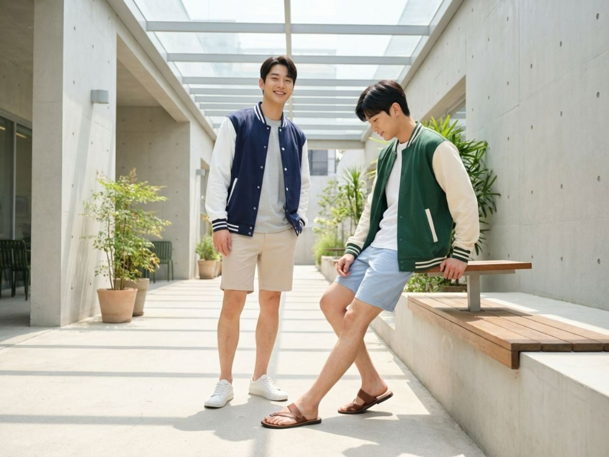 Áo bóng chày phối short trẻ trung, thoải mái