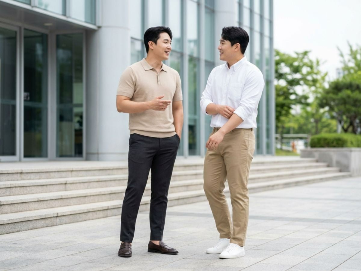 Phối áo polo, sơ mi nam big size với quần tây, quần kaki