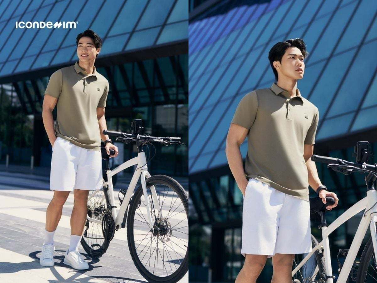 Dạo phố nhẹ nhàng nhưng vẫn lịch sự với áo polo và quần short kaki