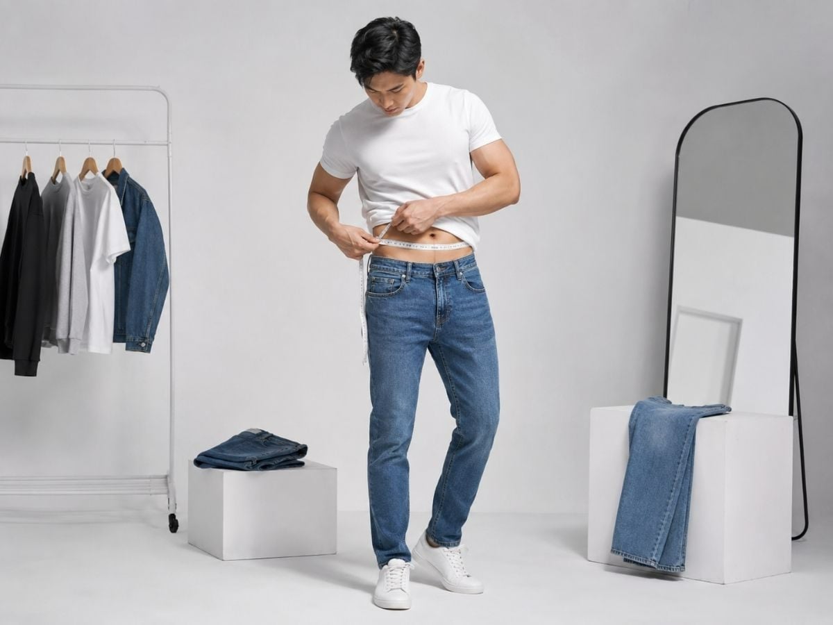 Cách đo vòng eo, mông, đùi để chọn size quần jeans chính xác