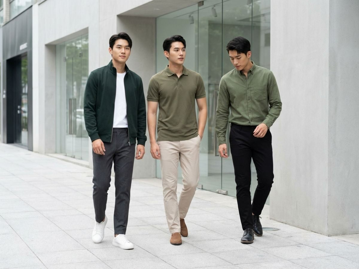 Ưu tiên các gam màu trung tính khi phối với xanh lá