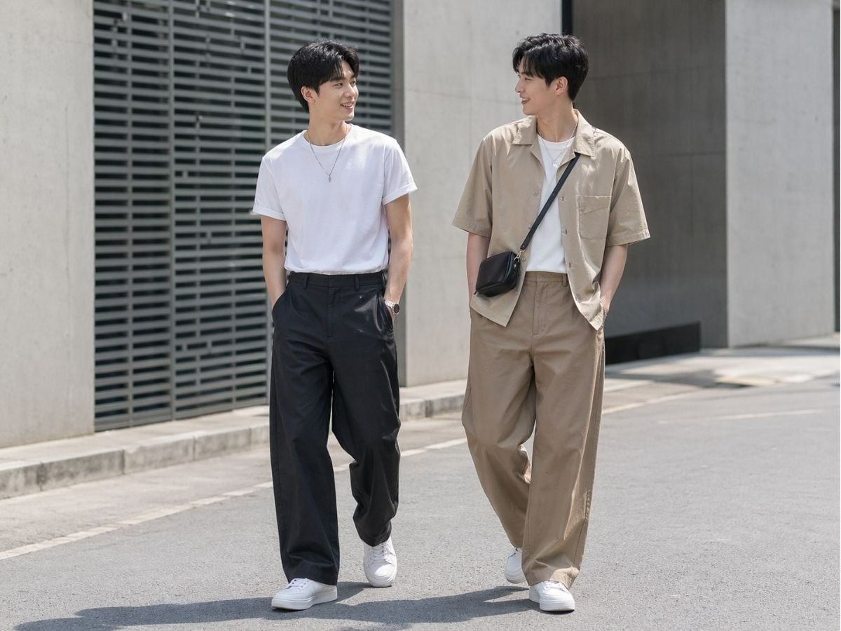 Nam dáng gầy mặc quần baggy che khuyết điểm