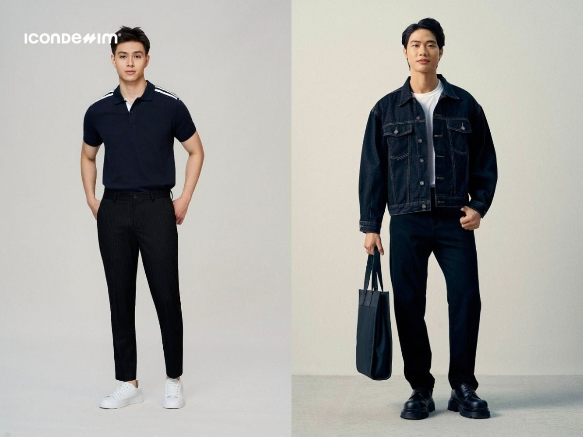 Không nên mặc nguyên set đen trong ngày tết mà hãy phối với các màu khác