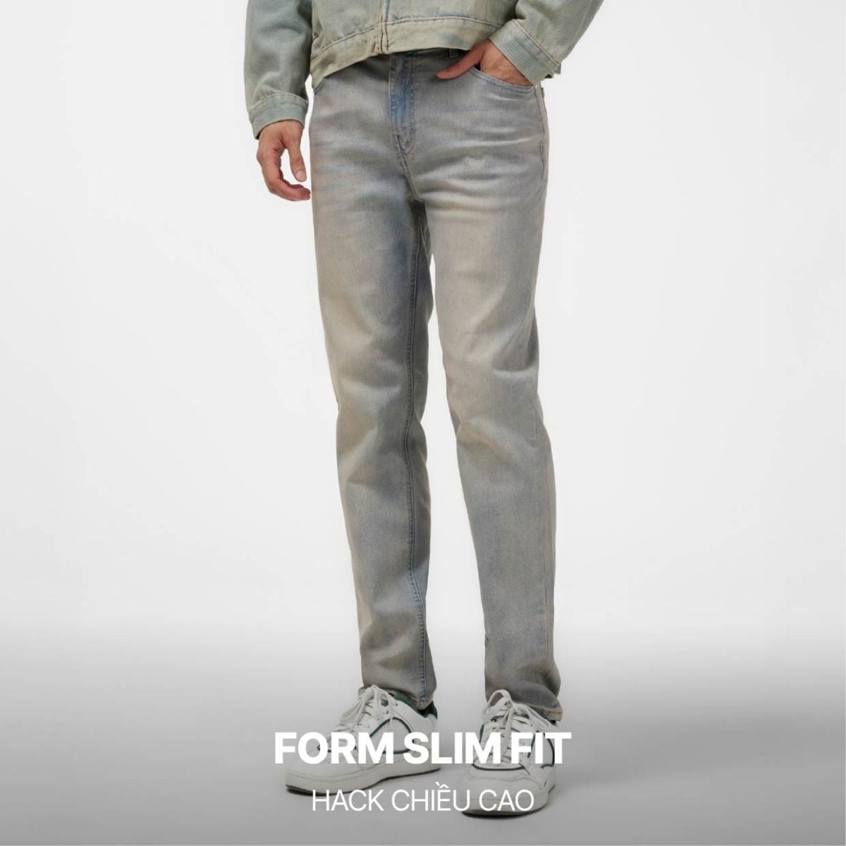 Quần jeans ProCOOL chuẩn form slim hack chiều cao