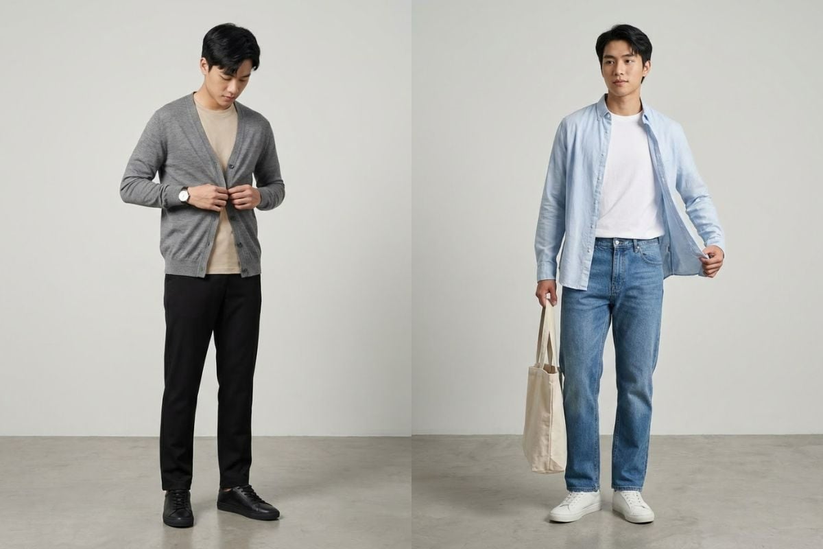 Cách layer đồ nam Hàn Quốc hợp thời tiết Việt Nam