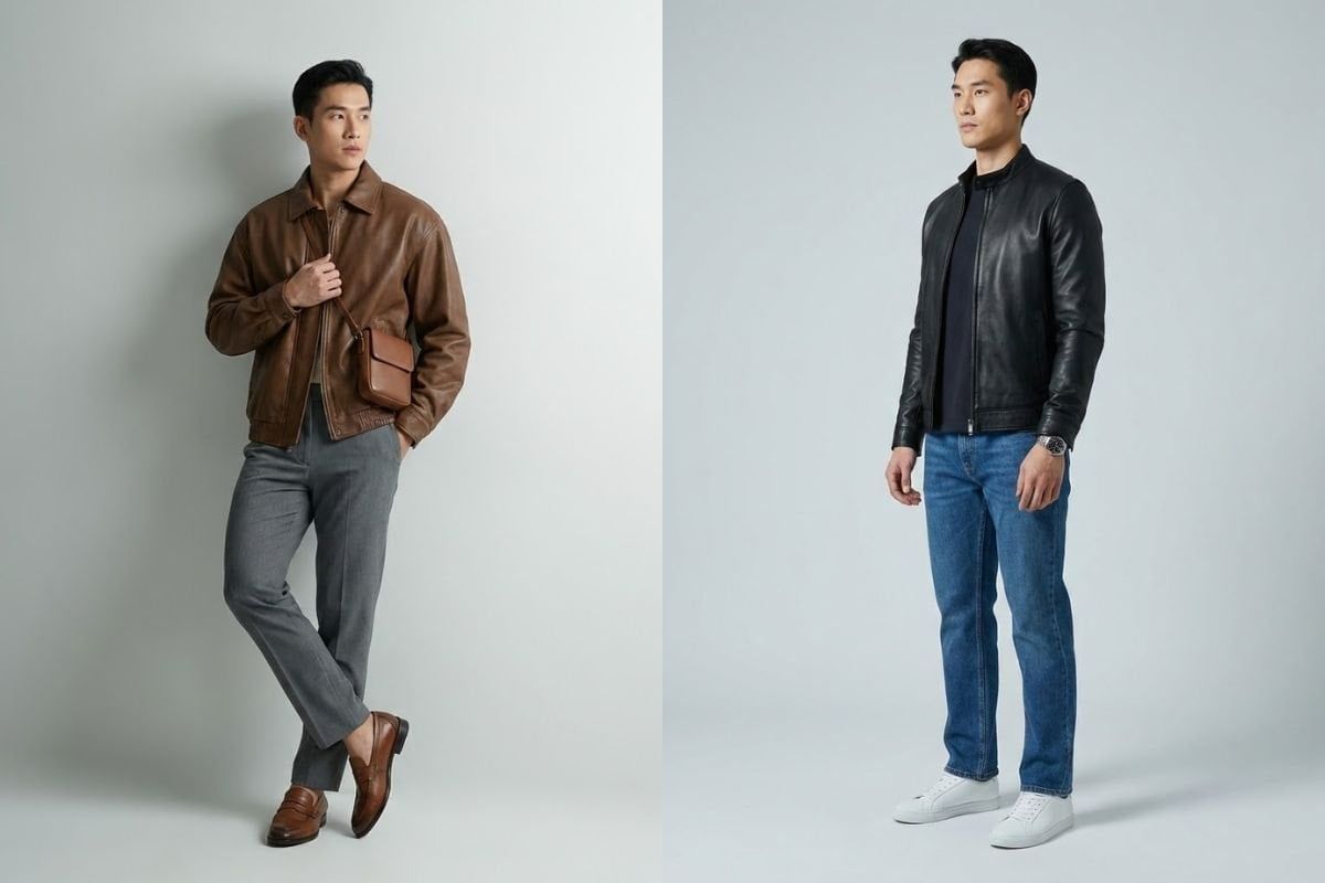 Phối đồ áo khoác da theo phong cách cá nhân