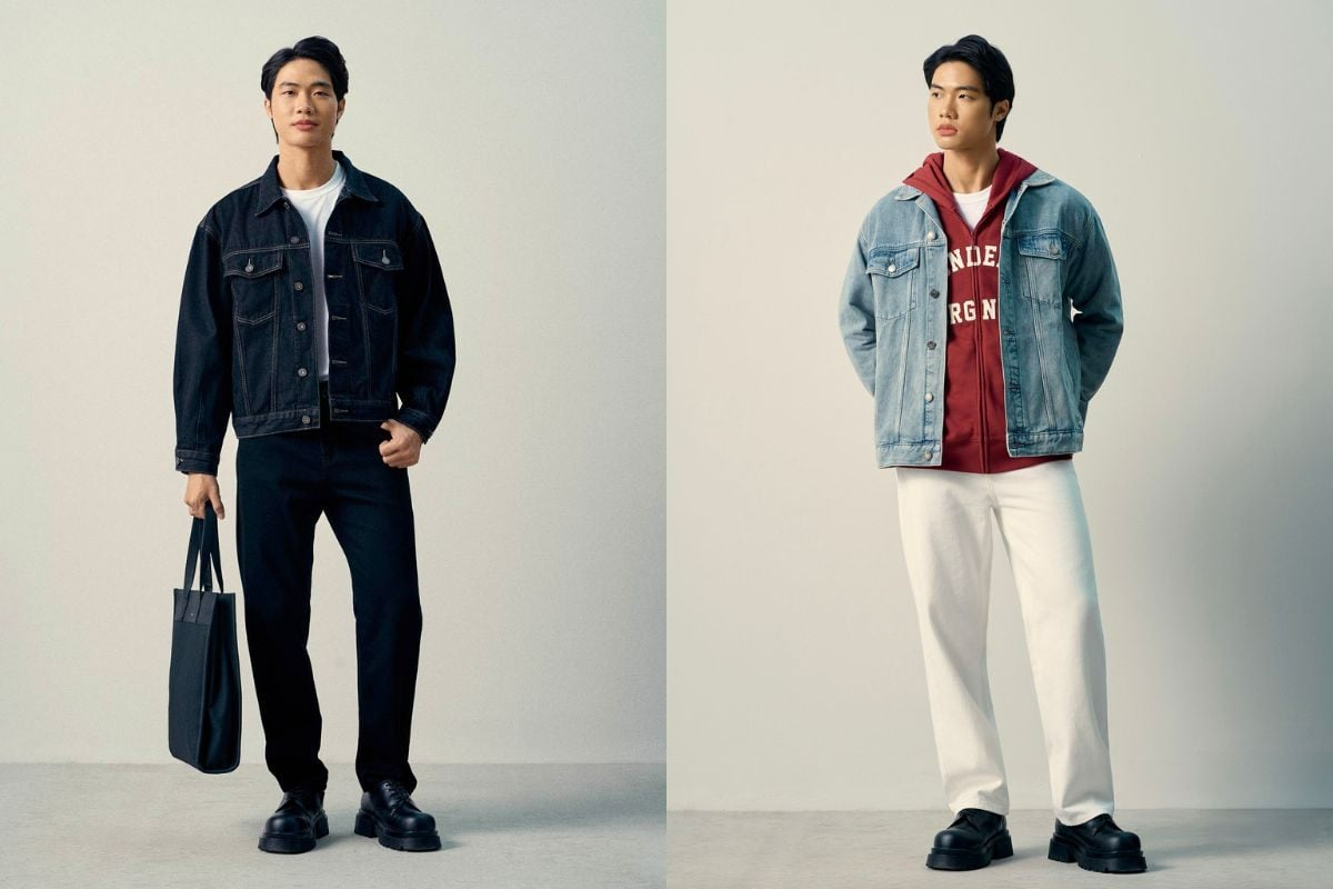 Phong cách denim on denim mùa đông